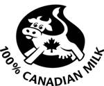 100% Canadian Milk (and design)
