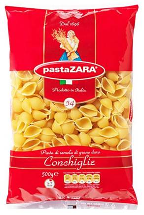 pastaZARA logo as it appears on packaging